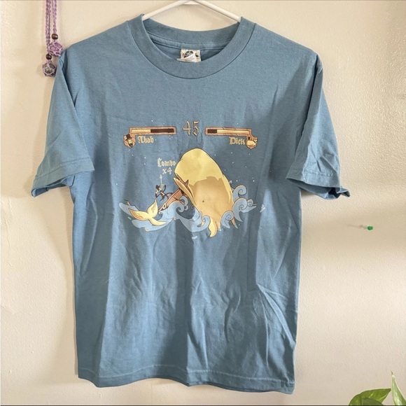 Mens Alstyle 90s Y2k Video Game Surf Ocean Funny Graphic T Tee Shirt Size S - Picture 7 of 7